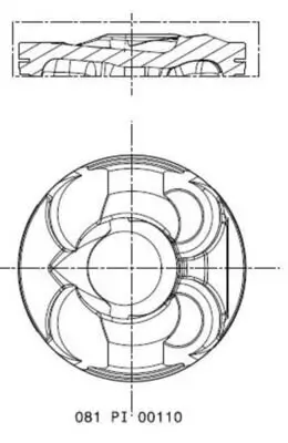 Kolben MAHLE 081 PI 00110 002