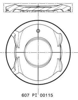 Kolben MAHLE 607 PI 00115 000
