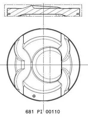 Kolben MAHLE 681 PI 00110 002