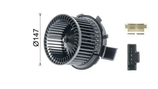 Innenraumgebläse 12 V MAHLE AB 67 000P Bild Innenraumgebläse 12 V MAHLE AB 67 000P