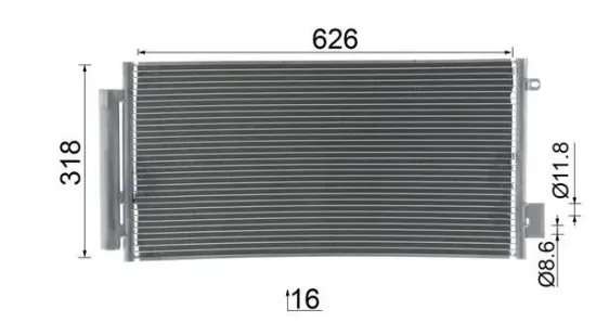 Kondensator, Klimaanlage MAHLE AC 983 000S Bild Kondensator, Klimaanlage MAHLE AC 983 000S