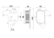 Ölkühler, Motoröl MAHLE CLC 273 000S