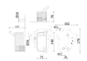 Ölkühler, Motoröl MAHLE CLC 274 000S