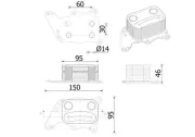 Ölkühler, Motoröl MAHLE CLC 278 000S