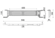 Ölkühler, Automatikgetriebe MAHLE CLC 324 000P