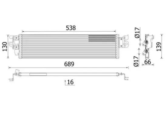 Ölkühler, Automatikgetriebe MAHLE CLC 328 000P Bild Ölkühler, Automatikgetriebe MAHLE CLC 328 000P