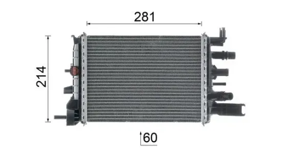 Kühler, Motorkühlung MAHLE CR 2632 000P Bild Kühler, Motorkühlung MAHLE CR 2632 000P