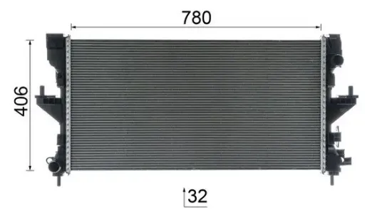 Kühler, Motorkühlung MAHLE CR 2638 000P Bild Kühler, Motorkühlung MAHLE CR 2638 000P