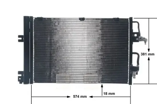 Kondensator, Klimaanlage MAHLE AC 377 001S Bild Kondensator, Klimaanlage MAHLE AC 377 001S