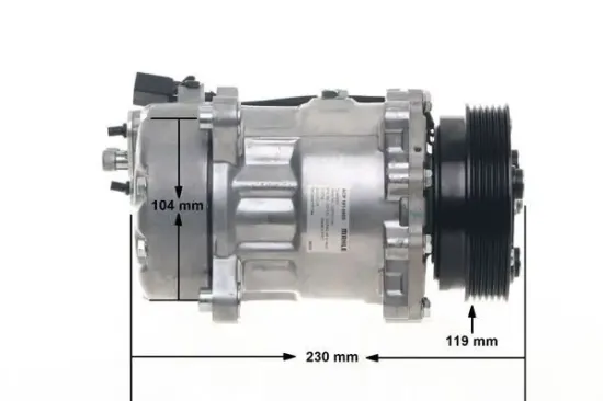 Kompressor, Klimaanlage 12 V MAHLE ACP 191 000S Bild Kompressor, Klimaanlage 12 V MAHLE ACP 191 000S