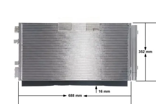 Kondensator, Klimaanlage MAHLE AC 44 000S Bild Kondensator, Klimaanlage MAHLE AC 44 000S