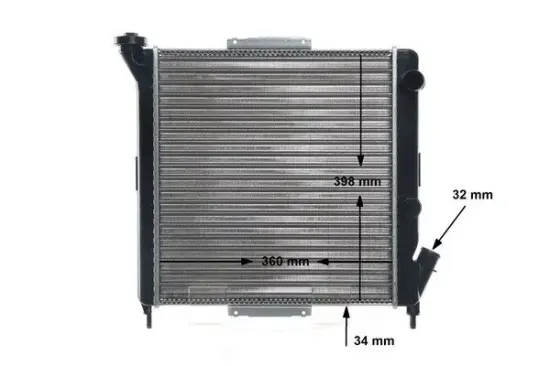 Kühler, Motorkühlung MAHLE CR 832 000S Bild Kühler, Motorkühlung MAHLE CR 832 000S