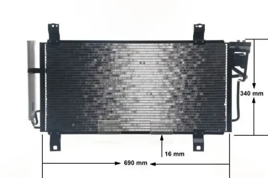 Kondensator, Klimaanlage MAHLE AC 714 000S Bild Kondensator, Klimaanlage MAHLE AC 714 000S