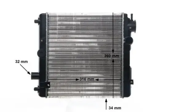 Kühler, Motorkühlung MAHLE CR 145 000S Bild Kühler, Motorkühlung MAHLE CR 145 000S