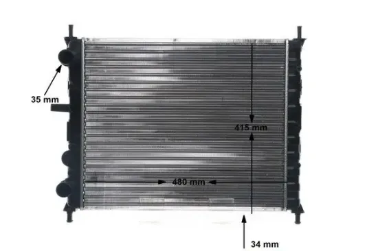 Kühler, Motorkühlung MAHLE CR 631 000S Bild Kühler, Motorkühlung MAHLE CR 631 000S