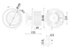 Innenraumgebläse 12 V MAHLE AB 219 000S
