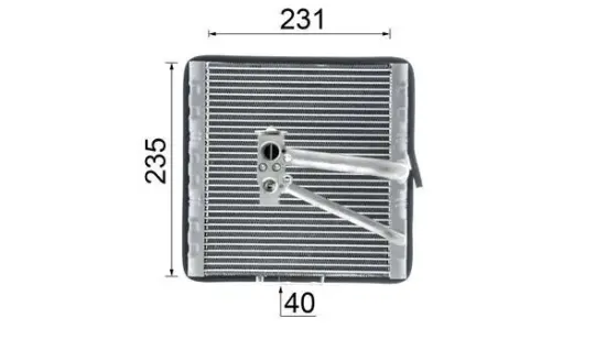 Verdampfer, Klimaanlage MAHLE AE 93 000P Bild Verdampfer, Klimaanlage MAHLE AE 93 000P