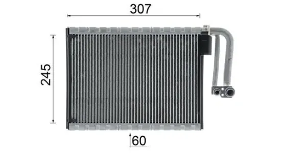 Verdampfer, Klimaanlage MAHLE AE 104 000P Bild Verdampfer, Klimaanlage MAHLE AE 104 000P