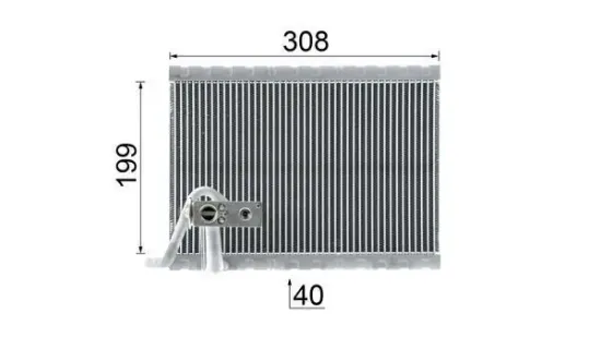 Verdampfer, Klimaanlage MAHLE AE 124 000P Bild Verdampfer, Klimaanlage MAHLE AE 124 000P