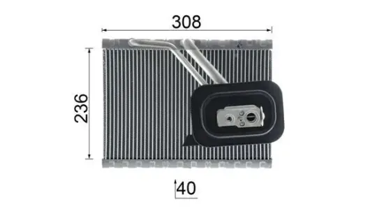 Verdampfer, Klimaanlage MAHLE AE 128 000P Bild Verdampfer, Klimaanlage MAHLE AE 128 000P