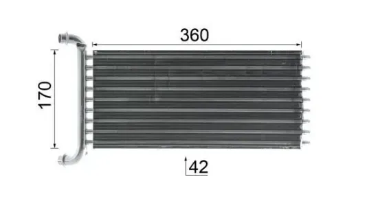 Wärmetauscher, Innenraumheizung MAHLE AH 113 000P Bild Wärmetauscher, Innenraumheizung MAHLE AH 113 000P