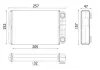 Wärmetauscher, Innenraumheizung MAHLE AH 258 000P Bild Wärmetauscher, Innenraumheizung MAHLE AH 258 000P