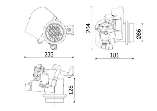 Kühler, Abgasrückführung MAHLE CE 40 000P Bild Kühler, Abgasrückführung MAHLE CE 40 000P