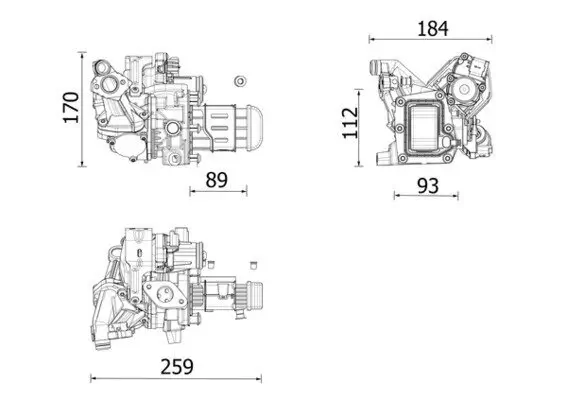 Kühler, Abgasrückführung MAHLE CE 42 000P