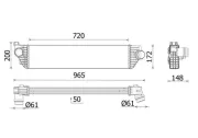 Ladeluftkühler MAHLE CI 669 000P