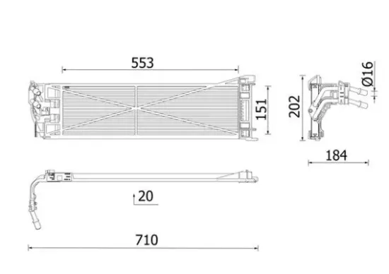 Ölkühler, Automatikgetriebe MAHLE CLC 306 000P Bild Ölkühler, Automatikgetriebe MAHLE CLC 306 000P