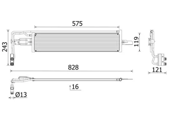 Ölkühler, Automatikgetriebe MAHLE CLC 319 000P