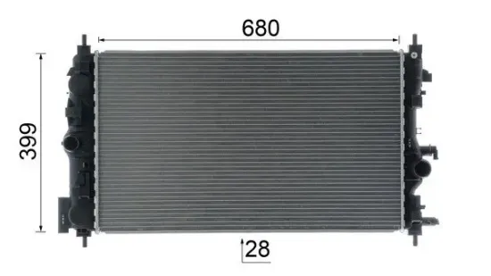 Kühler, Motorkühlung MAHLE CR 1782 000P Bild Kühler, Motorkühlung MAHLE CR 1782 000P