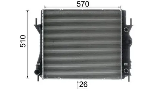Kühler, Motorkühlung MAHLE CR 1965 000P Bild Kühler, Motorkühlung MAHLE CR 1965 000P