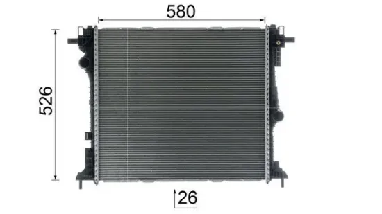 Kühler, Motorkühlung MAHLE CR 2587 000P Bild Kühler, Motorkühlung MAHLE CR 2587 000P