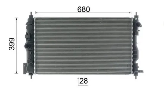 Kühler, Motorkühlung MAHLE CR 2594 000P Bild Kühler, Motorkühlung MAHLE CR 2594 000P