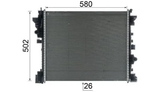 Kühler, Motorkühlung MAHLE CR 2598 000P Bild Kühler, Motorkühlung MAHLE CR 2598 000P