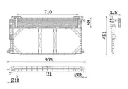 Kühler, Motorkühlung MAHLE CR 2668 000P