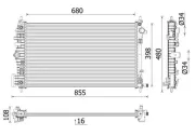 Kühler, Motorkühlung MAHLE CR 2698 000P