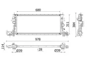 Kühler, Motorkühlung MAHLE CR 2699 000P