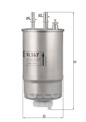 Kraftstofffilter MAHLE KL 567 Bild Kraftstofffilter MAHLE KL 567