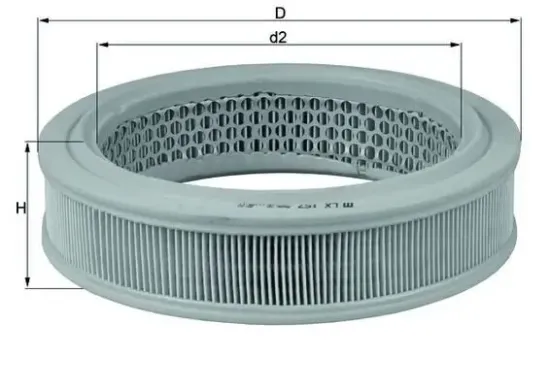 Luftfilter MAHLE LX 157 Bild Luftfilter MAHLE LX 157