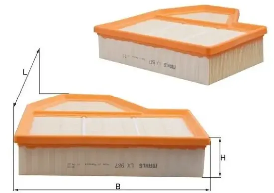 Luftfilter rechts MAHLE LX 987 Bild Luftfilter rechts MAHLE LX 987