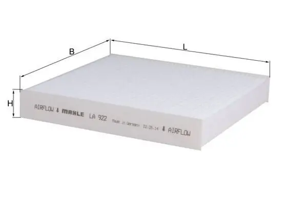 Filter, Innenraumluft MAHLE LA 922