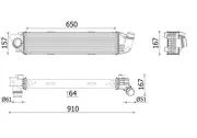 Ladeluftkühler MAHLE CI 701 000P