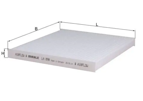 Filter, Innenraumluft MAHLE LA 898