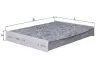 Filter, Innenraumluft MAHLE LAK 891 Bild Filter, Innenraumluft MAHLE LAK 891