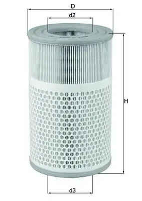 Luftfilter MAHLE LX 2079 Bild Luftfilter MAHLE LX 2079
