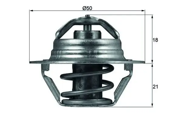 Thermostat, Kühlmittel MAHLE TX 100 89D