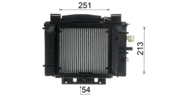 Verdampfer, Klimaanlage MAHLE AE 195 000P Bild Verdampfer, Klimaanlage MAHLE AE 195 000P