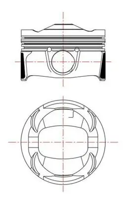 Kolben MAHLE 039 PI 00135 000